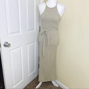 Anthro Amadi Caroline Knit Maxi Halter Dress XS